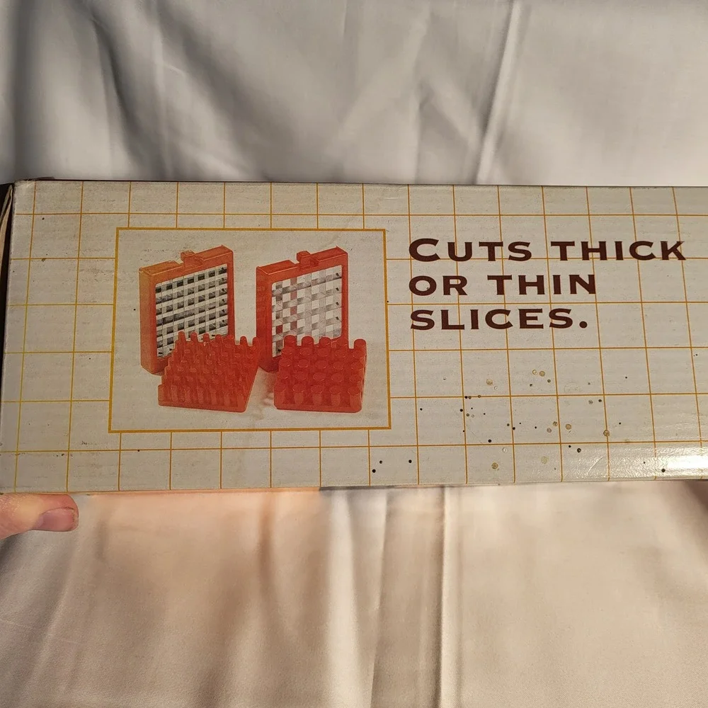 Vintage‎ French Fry Slicer Cutter With 2 Blades Shoestring Standard Cuts